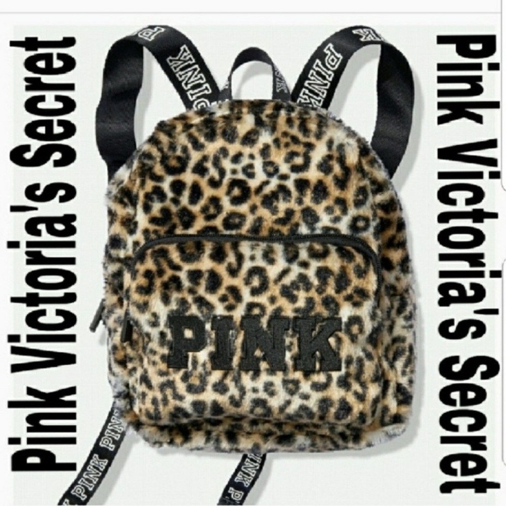 🆕PINK VS🐾2019 CHEETAH FUR MINI BACKPACK